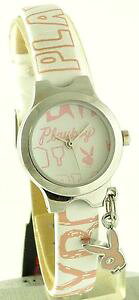 �y���������zplayboy ladies quartz analog watch with charm pb0100