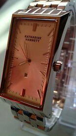 【送料無料】bnwot katharine hamnett all stainless quartz movement watch