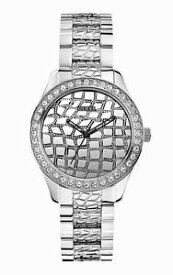 【送料無料】guess damen uhr w0236l1 damenuhr mit weien steinen neu