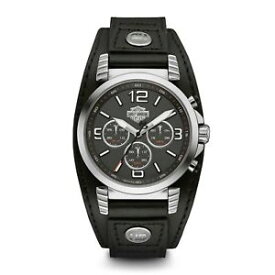 【送料無料】harley davidson 76b173 mens chronograph wristwatch