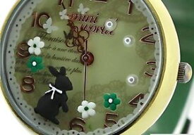 【送料無料】rabbit forest mini polymer clay watch fashion design ladies woman quartz water