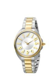 【送料無料】just cavalli womens jc1l008m0105 logo twotone stainless steel wristwatch