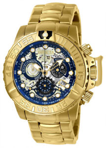 送料無料 invicta Seasonal Wrap入荷 全国一律送料無料 mens subaqua quartz chronograph plated gold steel watch24772 stainless