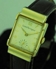 【送料無料】vintage girard perregaux mens manual wind wrist watch fancy hooded lugs