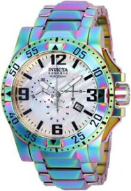 【送料無料】25362 50mm mens invicta reserve excursion chronograph iridescent watch