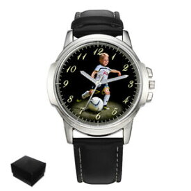 【送料無料】personalised mens wrist watch your child football player gift engraving xmas