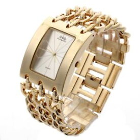 【送料無料】gamp;d luxury golden womens quartz wristwatch womens bracelet watch relogio fe