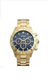 【送料無料】 hugo boss hb 1513340 mens gold chronograph watch 2 year warranty