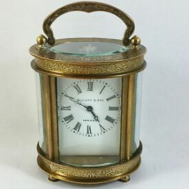 【送料無料】orologio da tavolo elliott amp; son london in ottone a carica manuale anni 50