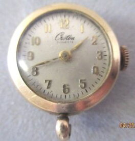 【送料無料】vintage croton thineste 9jewel movement gold plated pendant watch c1940