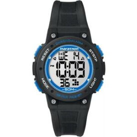 【送料無料】orologio timex marathon tw5k84800 silicone nero blu chrono timer sveglia 50mt