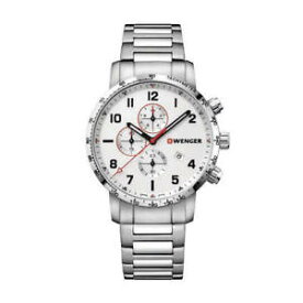【送料無料】wenger 011543110 mens attitude chrono steel bracelet watch