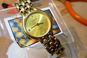 yzladies 21mm tissot stylist gold quartz 6 14wrist