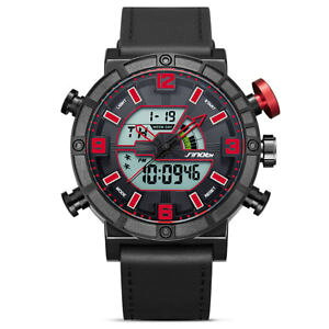 �y���������zsinobi 9733 men dual display digital watch fashion sport chronograph alarm lumin