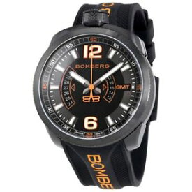 【送料無料】 mens bomberg bs45gmtpba0263 swiss made bolt68 gmt rubber strap watch
