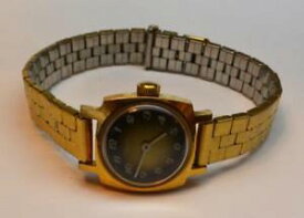 【送料無料】vtg 1978 timex manual wind womens wrist watch wadjustable stretch bracelet