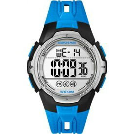 【送料無料】timex marathon digital sport watch blue tw5m06900 quartz chronograph