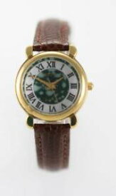 【送料無料】relic green white womens stainless gold brown leather battery quartz watch