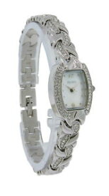 【送料無料】elgin eg172n womens mother of pearl crystal tonneau analog watch