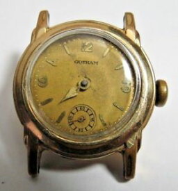 【送料無料】vintage swiss mens gotham refu 17 jewels gold filled watch runs