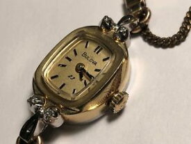【送料無料】vintage bulova 10k rgp 23j ladies windup wristwatch cal 5bd runs great