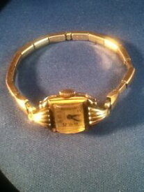 【送料無料】vintage elegant galco 15j ladies wristwatch runs