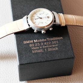 【送料無料】rare bmw men 315 watch tachymeter chronograph leather stainless steel swiss made