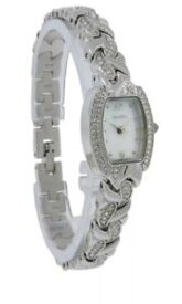 【送料無料】elgin eg172n womens mother of pearl crystal tonneau analog watch