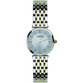 【送料無料】neues angebotmichel herbelin womens two tone steel bracelet quartz analog watch 1045bt12