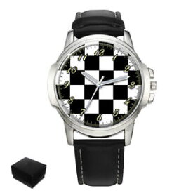 【送料無料】masonic chequered carpet floor gents mens wrist watch gift engraving