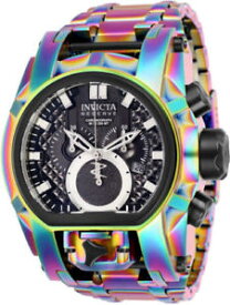 【送料無料】25212 invicta mens reserve chronograph iridescent tone stainless steel watch