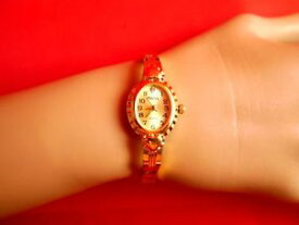 【送料無料】ivana brand ladies goldtone wristwatch, 75inch length, wheart details, nwot