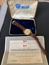 【送料無料】vintage tissot watch 1950s devil horns automatic 10kt gold filled swiss art deco