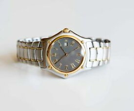 【送料無料】ebel 1911 classique mens wristwatch 18 kt and stainless steel with box quartz