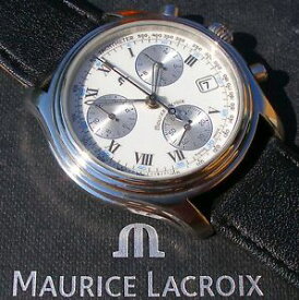 【送料無料】edler maurice lacroix schleppzeiger chronograph