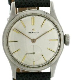 【送料無料】zenith herren vintageuhr 4050er jahre handaufzug kal 106 stahl 32mm