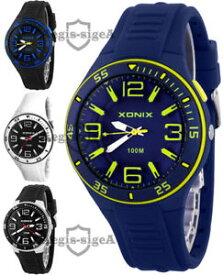 【送料無料】analog mens wristwatch xonix water resistant 100m, quartz