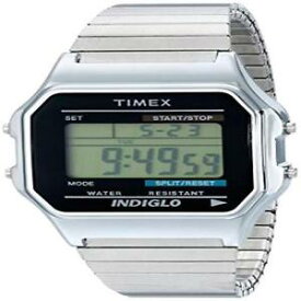 【送料無料】timex mens classics t78587 digital stainlesssteel quartz watch water resistant