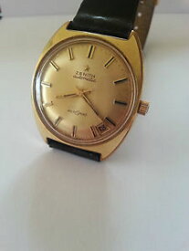 【送料無料】vintage 1970s zenith autosport automatic watch 23 jewels 20 microns gold