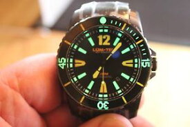 【送料無料】lumtec 300m3xl 45mm blk pvd watch precision miyota automatic movement mdv lume