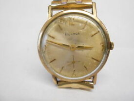 【送料無料】vintage bulova m1 10k rgp bezel wristwatch