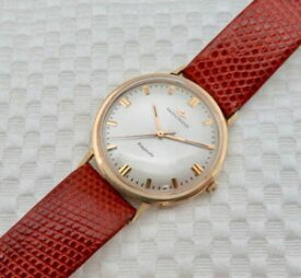 【送料無料】mens vintage 14k gold movado kingmatic sub sea wristwatch 17 jewels