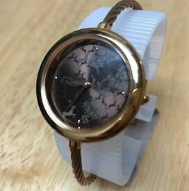 【送料無料】luxury titan raga lady gold tone wire cuff analog quartz watch hours~ battery