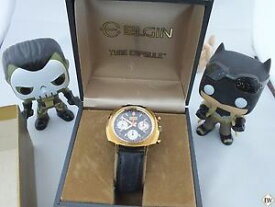 【送料無料】vintage elgin 60s chronograph valjoux 7736 watch panda cal 330 73643 814