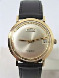 【送料無料】vintage 18k vulcain centenary automatic watch c1970s cal 2472 exlnt serviced