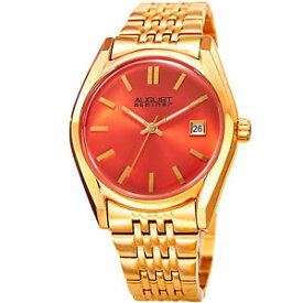 【送料無料】womens august steiner as8235ygor quartz movement date steel bracelet watch