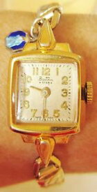 【送料無料】vintage swiss ladies curvex gold plated bentima star bracelet watch for