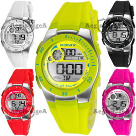 【送料無料】digital xonix watch, ladies and girls, quartz, stopwatch, waterproof