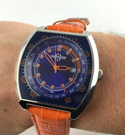 【送料無料】watch chronostar design sector orologio oversize 45mm reloj acciaio quarzo nos