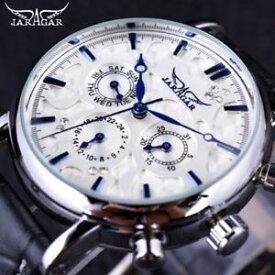 【送料無料】jaragar blue sky series elegant design genuine leather strap wrist watch men